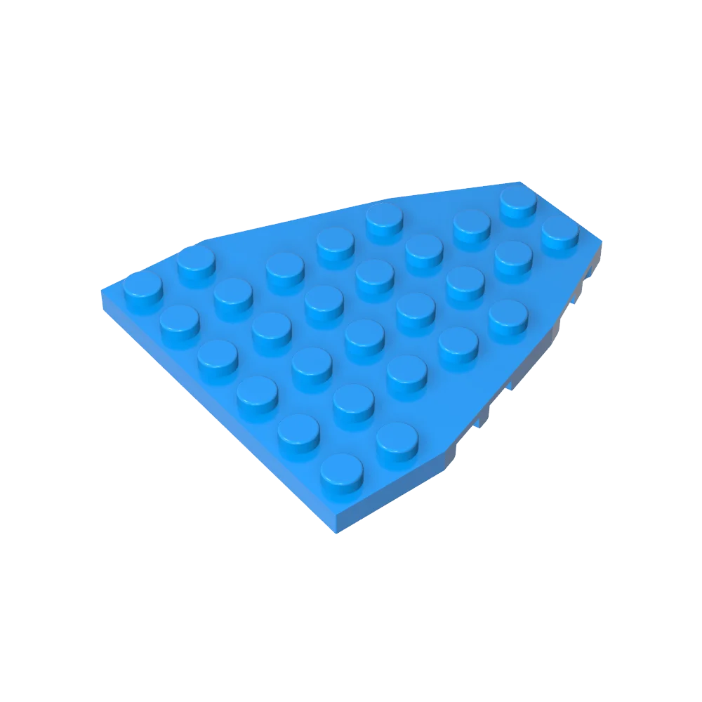Gobricks GDS-770 Bootstrijkstokplaat 7x6 met noten inkepingen compatibel met lego 50303 kinder DIY bouwstenen technisch