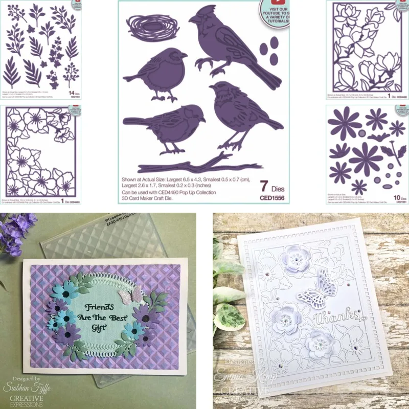 Wild Roses Magnolia Daisy Wild Birds New Arrival 2026 Metal Cutting Die Scrap booking DIY Decoration Craft Embossing Stencil
