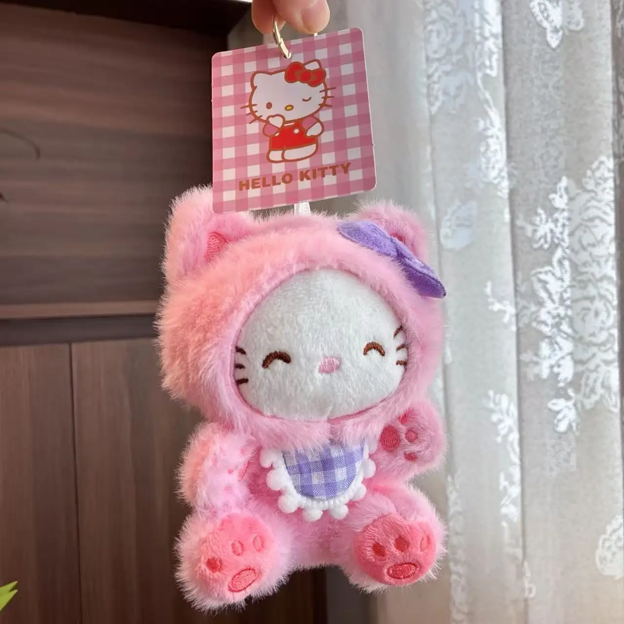LLavero de peluche de dibujos animados para Kt, accesorio para bolso, regalo de Navidad para niña, bolso para muñeca, llavero con dije, muñeca de juguete
