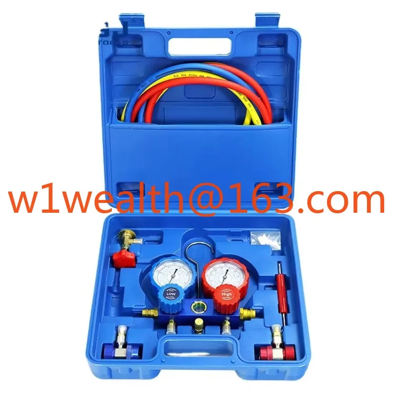 R134a R407c R12 R22 Refrigeration Digital Manifold Pressure Gauge Car Air Conditioner Diagnostic Tools