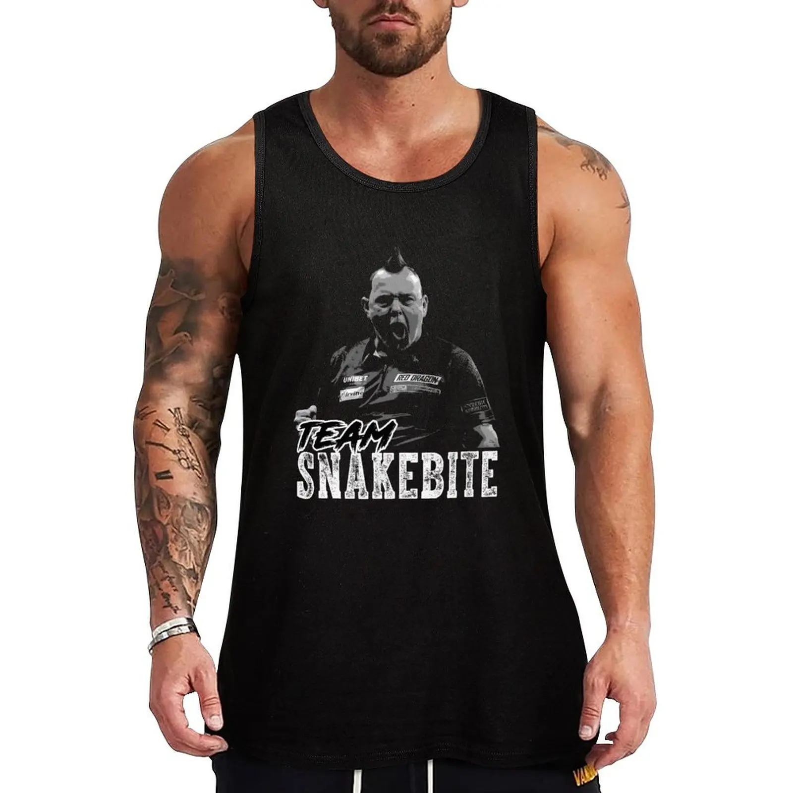 

Peter Wright PDC 2022 Tank Top muscular man Sports clothing Man clothes for gym T-shirt Men's gym