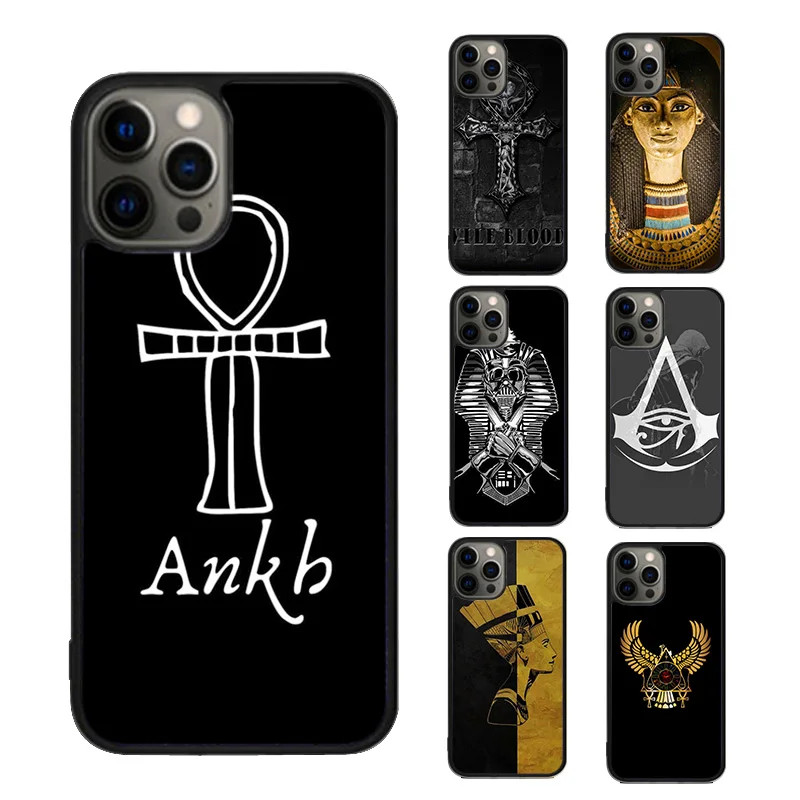 Anubis Ankh Pharaoh Phone Case cover For iPhone SE2020 15 16 14 13 Pro Max Coque 12 11 Pro Max For Apple 8 PLUS 7 6S fundas