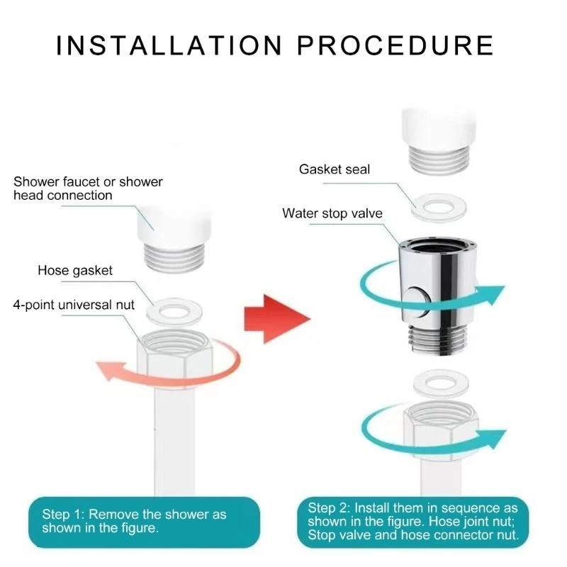 

Universal Shower flowing Regulators Heat Resistant Water Stop Valves for Home Use