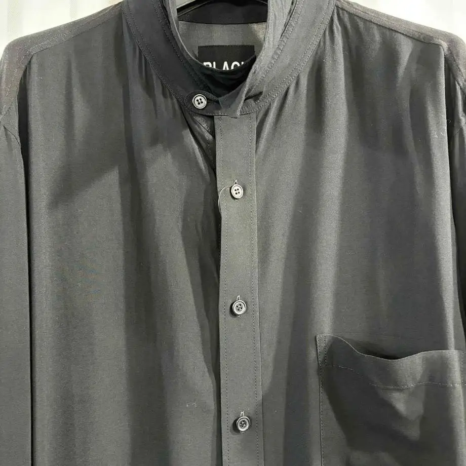 TOP-YAMAMOTO ® Dark style Asura print shirt for men, with a loose and laid-back trendy design