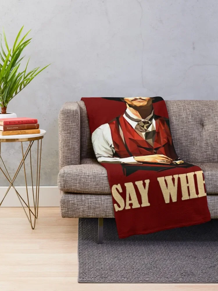 Doc Holliday Say When Throw Blanket Soft For Decorative Sofa Luxury St Flannel Blankets