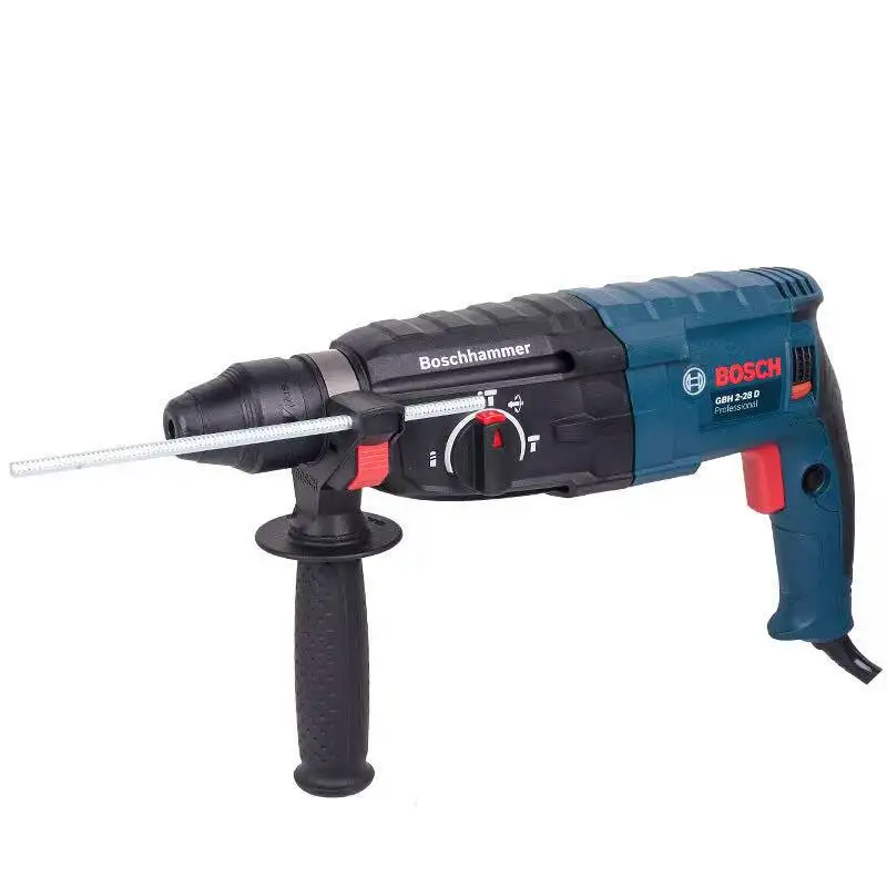 مطرقة دوارة متينة من Bosch GBH2-28 مع حافظة، قوة 800 وات لحفر الخرسانة الفعالة