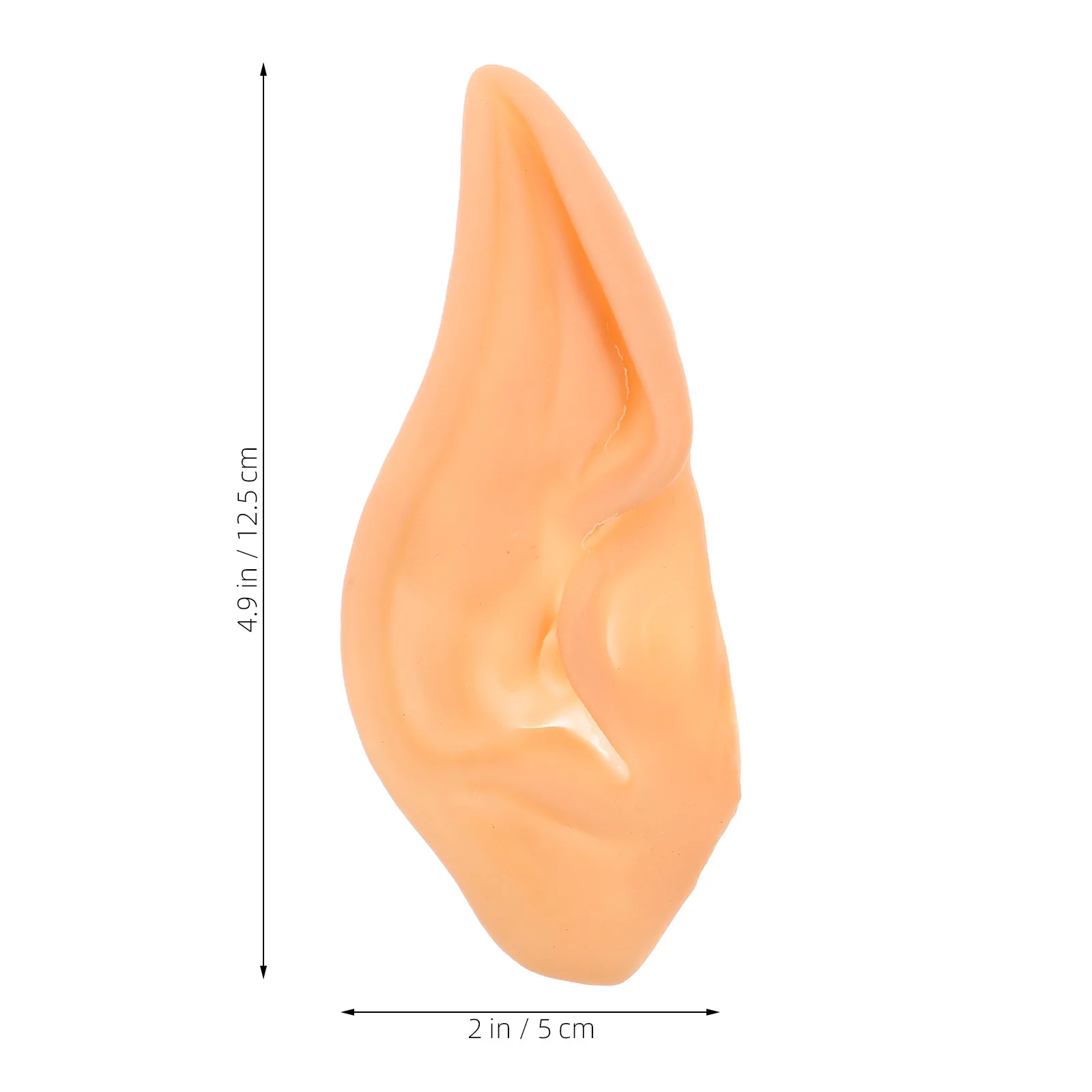 زوج واحد من آذان مدببة ناعمة من الأذنين الصناعية لحفلات التنكرية وإكسسوارات الهالوين التنكرية للاستخدام متعدد الاستخدامات لجميع الأعمار