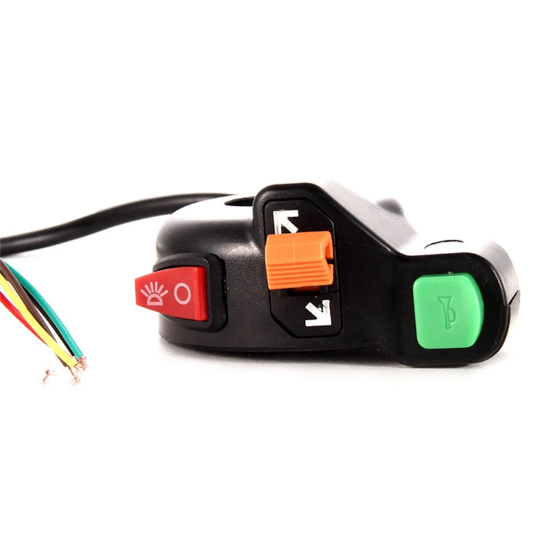 Motorcycle Handlebar Switch Electric Bike Scooter Horn Turn Signals On/Off Button Light Switch