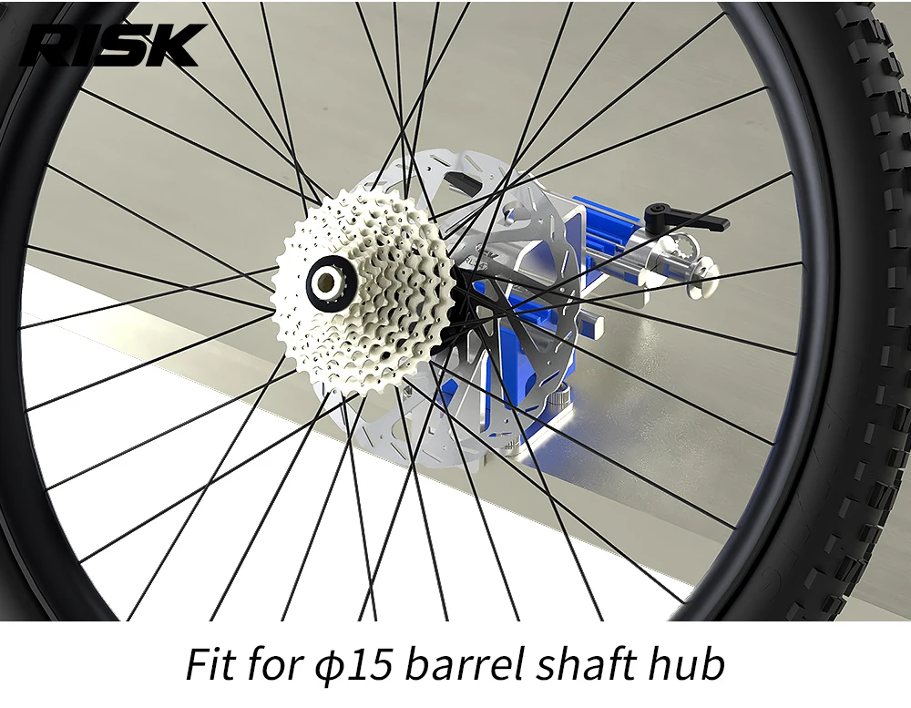 RISK Mountainbike-Laufradhalterung, Reifen- und Nabenreparatur-Werkbank, Schraubstockständer, Freilauf- und Kassettenwartungswerkzeug – Detail 10
