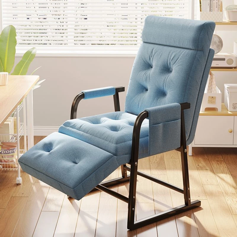 Folding lounge chair Modern simplicity living room Backrest Armchair Computer sofa chair For home balcony rest single chair be