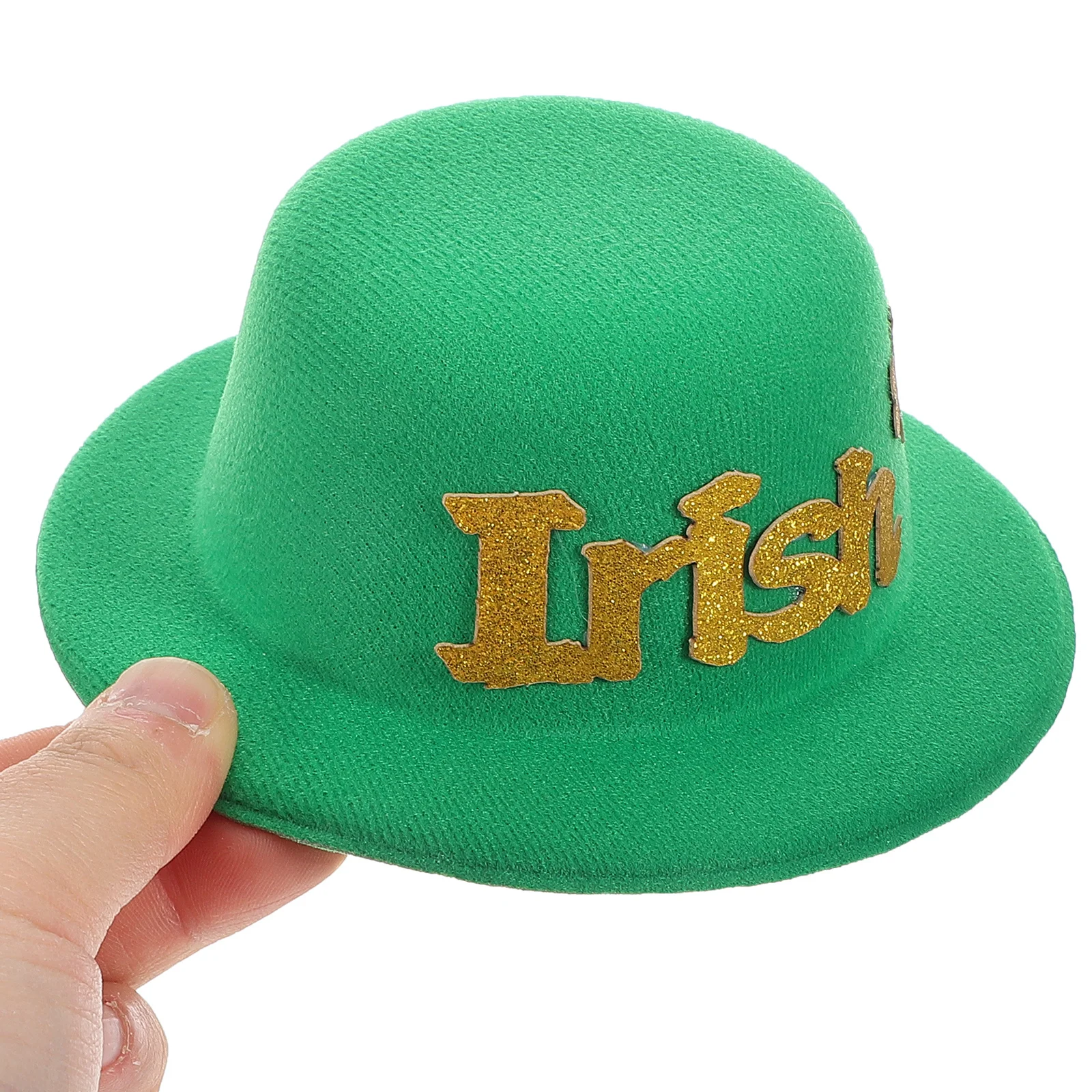 

3Pcs St Patricks Day Shamrock Hair Clips Green Mini Hat Irish Festival Costume Accessories Party Favors St Patricks Day Pin