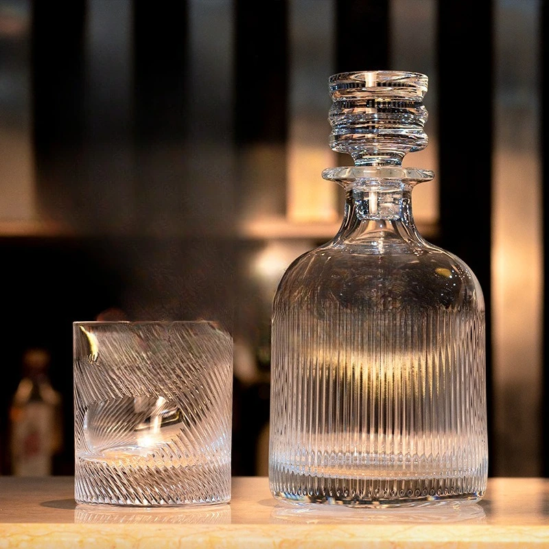 Italian crystal glass wine bottle wine glass set, high-end hotel wine set whisky cup