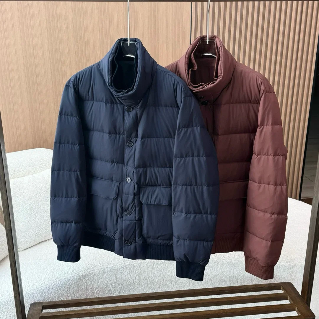 

Casual thermal stand-up collar down jacket