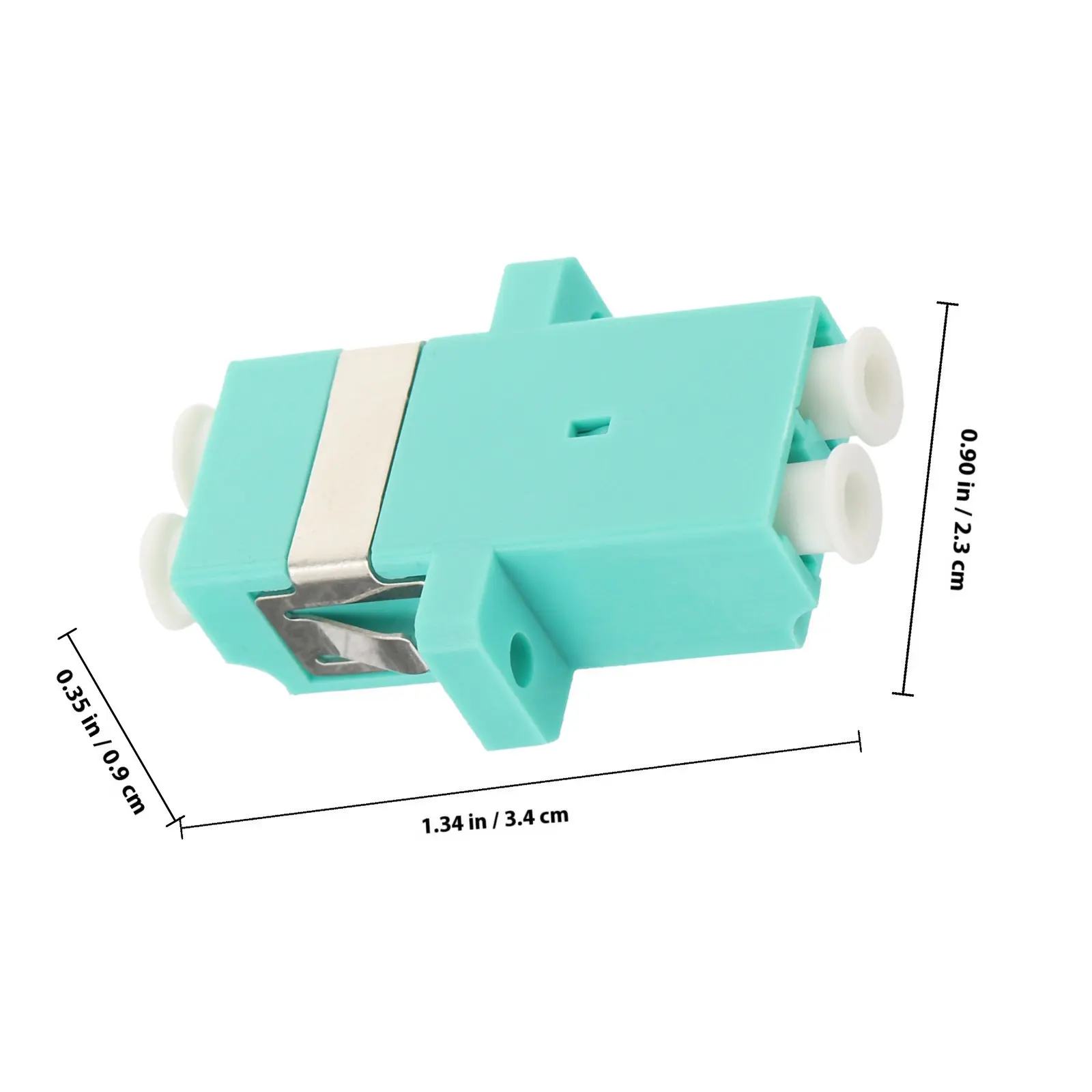 5Pcs Lc Female to Lc Female Fiber Coupler Duplex Optical Adapter for Om4 50 125 Multimode Fiber Cable Adapter Converter