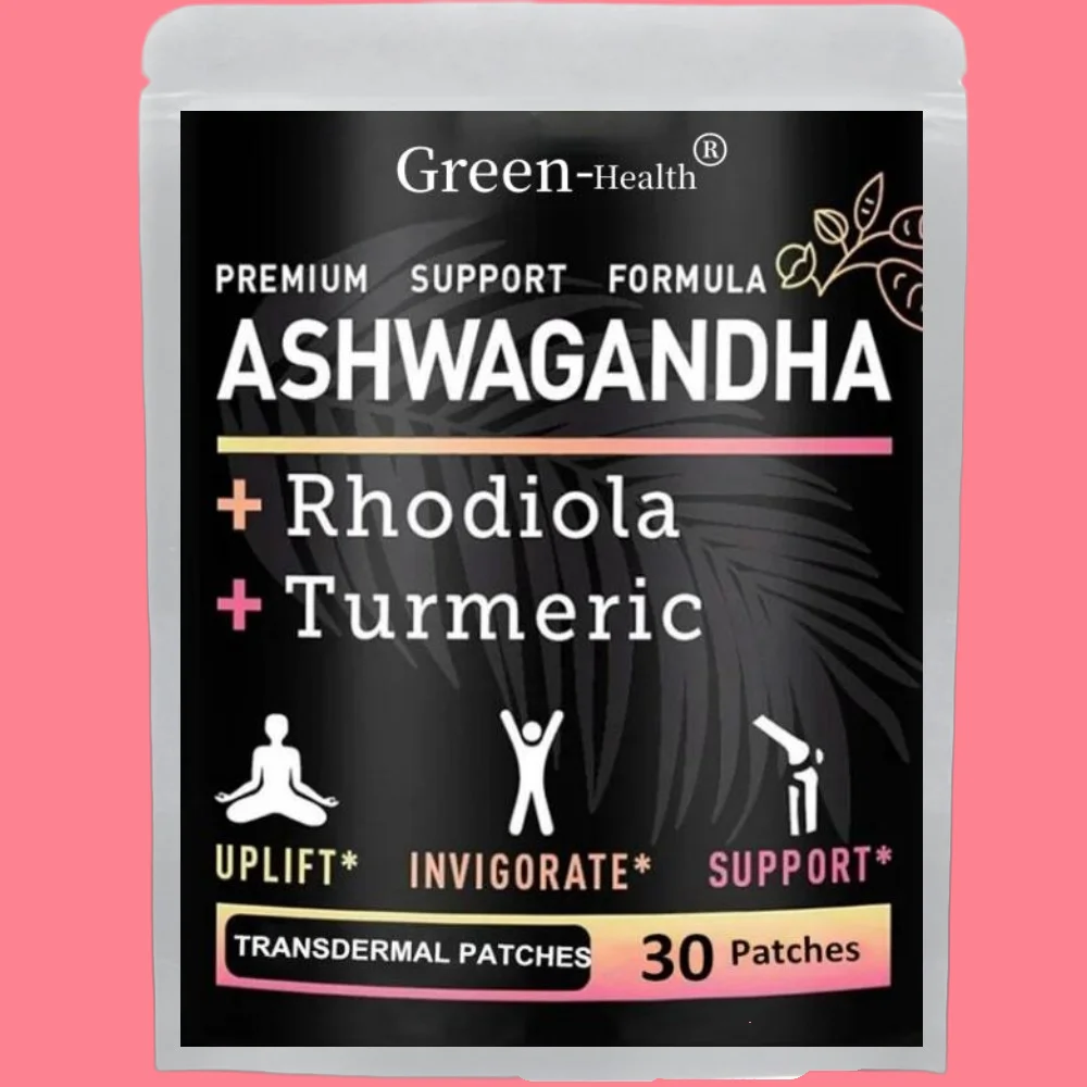 Ashwagandha Complex Transdermal Patches Stress Relief, Mood Enhancer-30 Patches One Month Supply