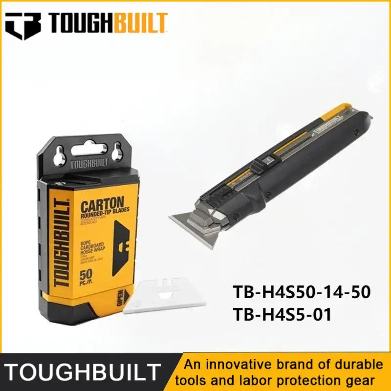 

Набор скребков TOUGHBUILT TB-H4S50-14-50/H4S5-01 - 50 лезвий + нож, прочный, для мытья окон/стекол