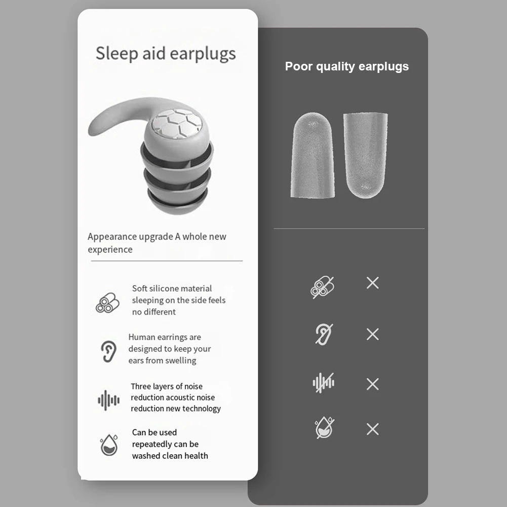 Силиконовые беруши для защиты ушей, звукоизоляция, беруши для плавания, водонепроницаемые мягкие беруши для дайвинга для безопасности слуха