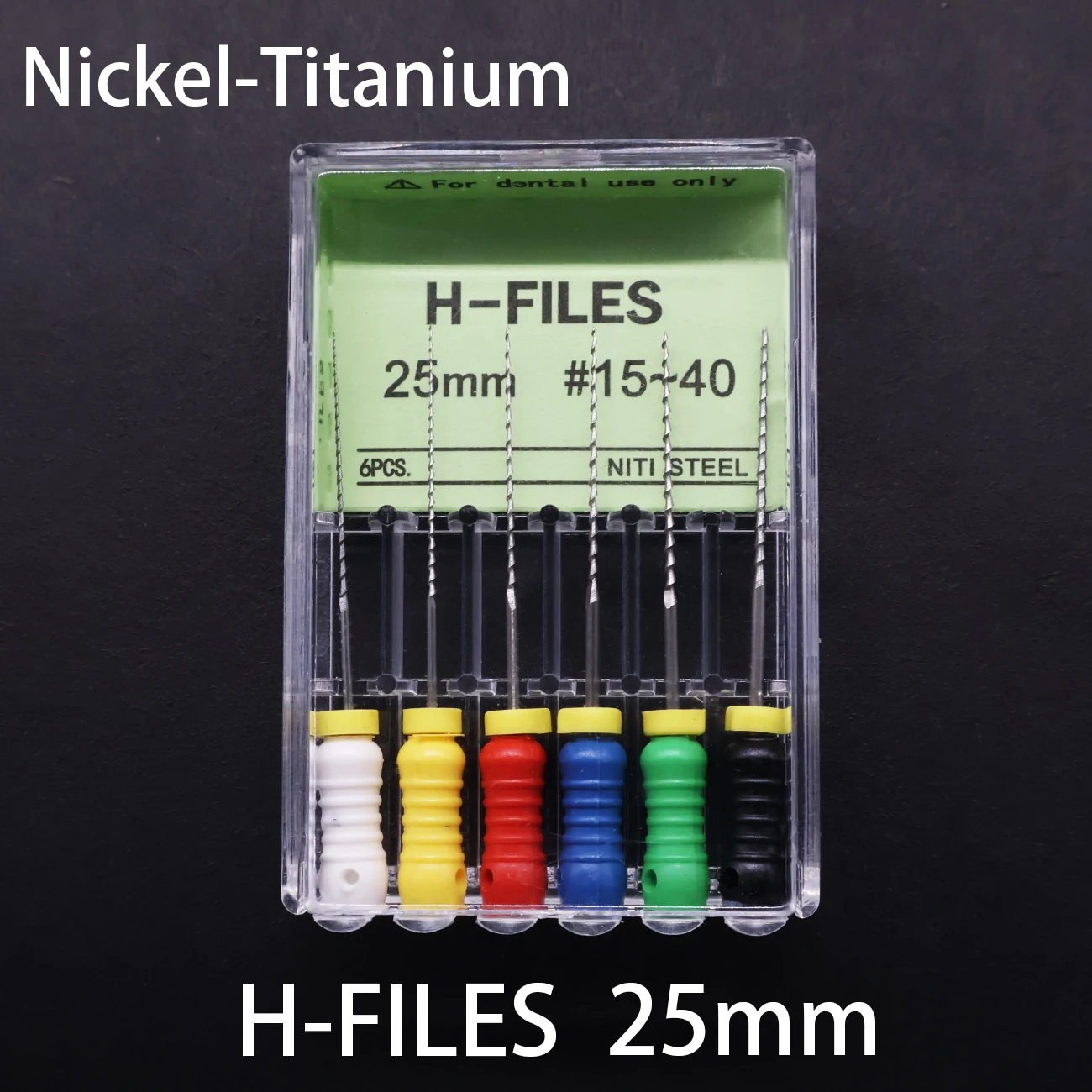 TJDent 6pcs/box Dental Root Cannal Endo File 21mm/25mm K-File H-File SPREADERS REAMERS Endodontic Instruments Dentistry Material