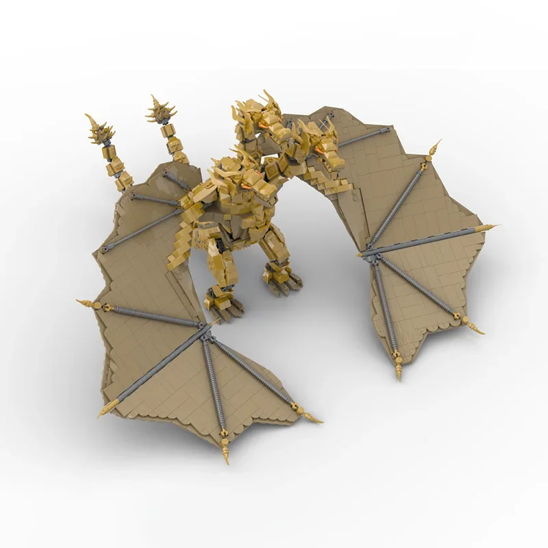 1935 pçs moc rei ghidorah modelo blocos de construção arquitetura diy ideia criativa educação brinquedo tijolo crianças presente natal aniversário