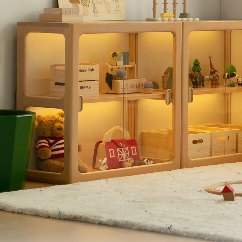 Kids Cabinet Child Storage Toys Children's Furniture Plastic Room Books Cabinets Wardrobe Baby Closet Toy Organizer Sets Locker