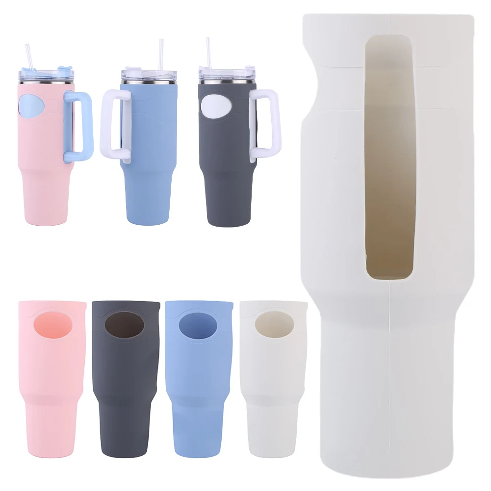 Silicone Tumbler Protector Boot Anti-Scratch Full Body Sleeve Case Non Slip Bottle Protective Cover for Stanley Cup Accessories