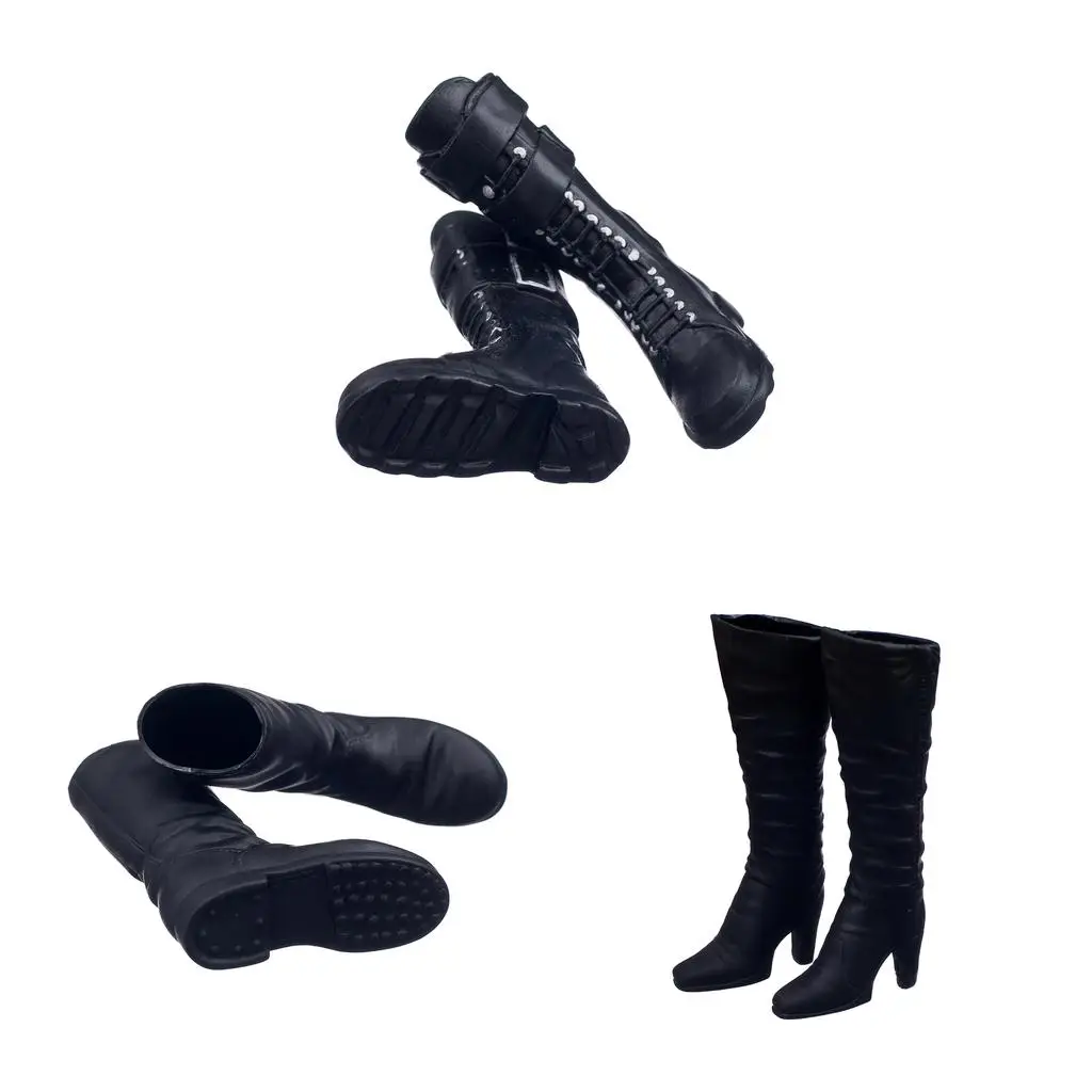 Elegant Heel Women’s Boots Shoes 1/6 Scale Doll Decor Accessory for 12 Inch Female Figure Collectibles