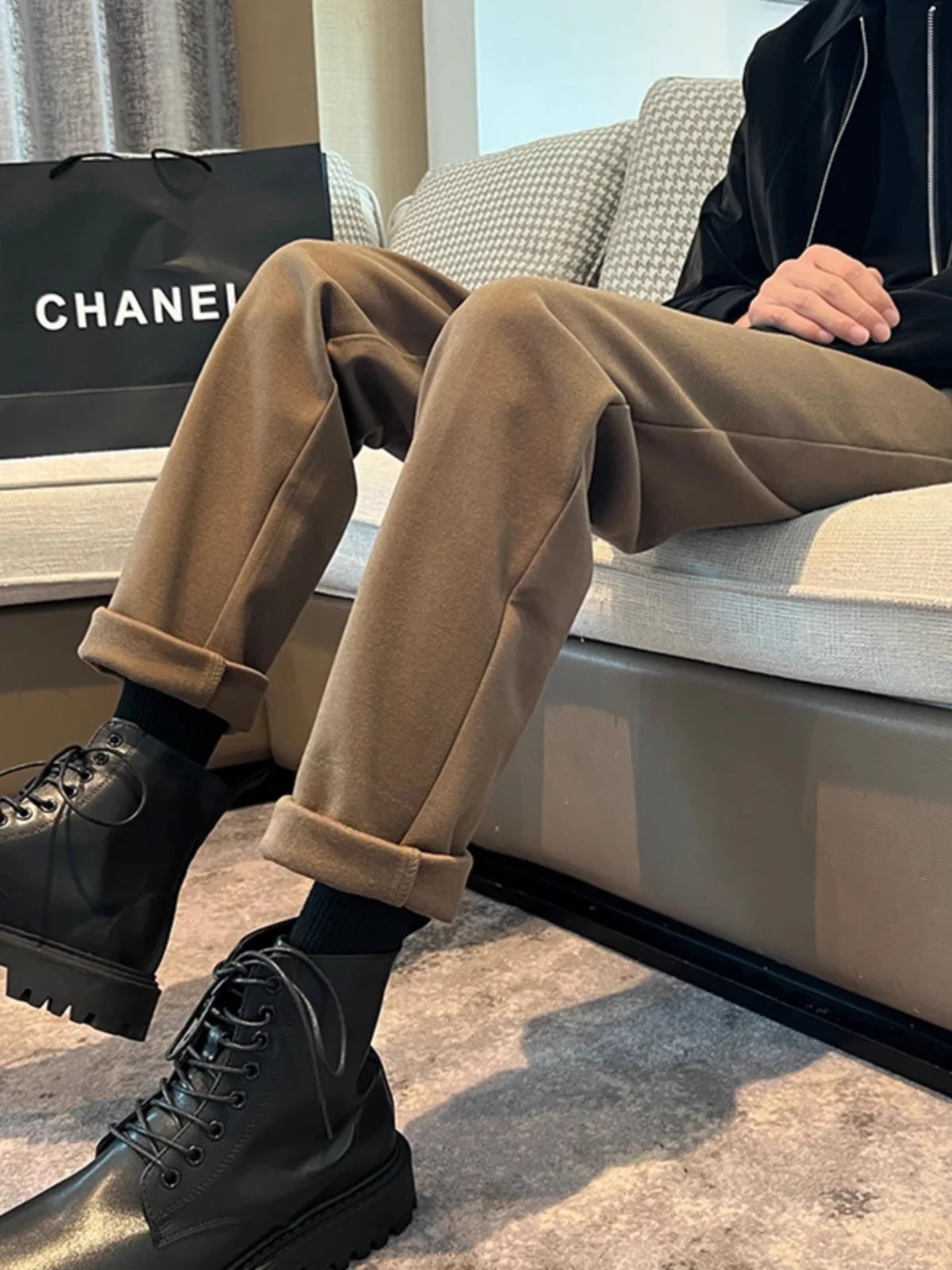 

Мужские шерстяные брюки-карандаш Cleanfit Slim Fit: новая осенне-зимняя модель, подходят к ботинкам, повседневные брюки для мужчин