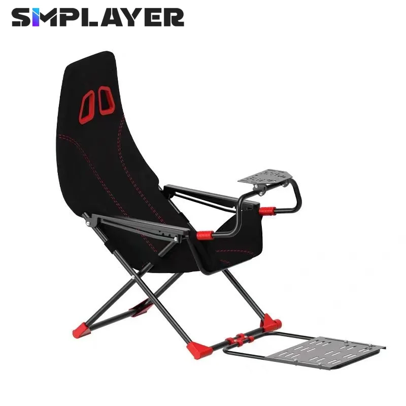 

Simplayer HappyGame Складной гоночный симулятор Кабина Sim Racing Cockpit Грузоподъемность 150 кг с ручным кронштейном переключения передач