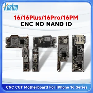 Bilashmart CNC CUT Motherboard IPhone 16 Pro Max 4G 5G Logic Board Polishing CPU AP RF Board IPhone 16 Plus Switching CPU Baseband Swap