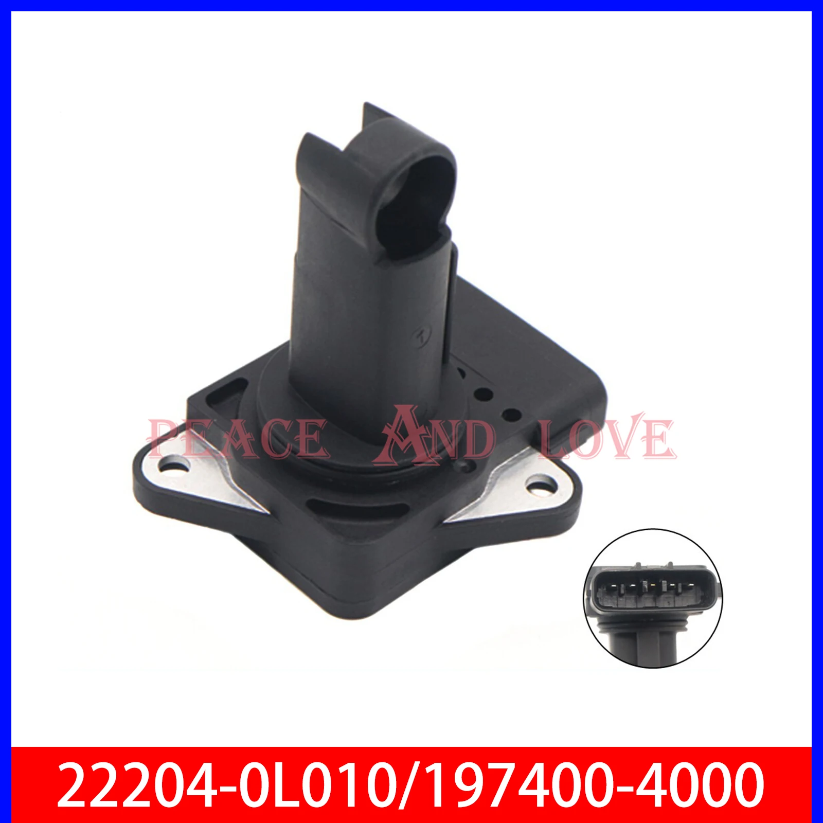 

New 22204-0L010 22204-30010 Mass Air Flow Meter MAF Sensor For Toyota Yaris Corolla Hilux Hiace 2.5 3.0 197400-2110 22204-0N010