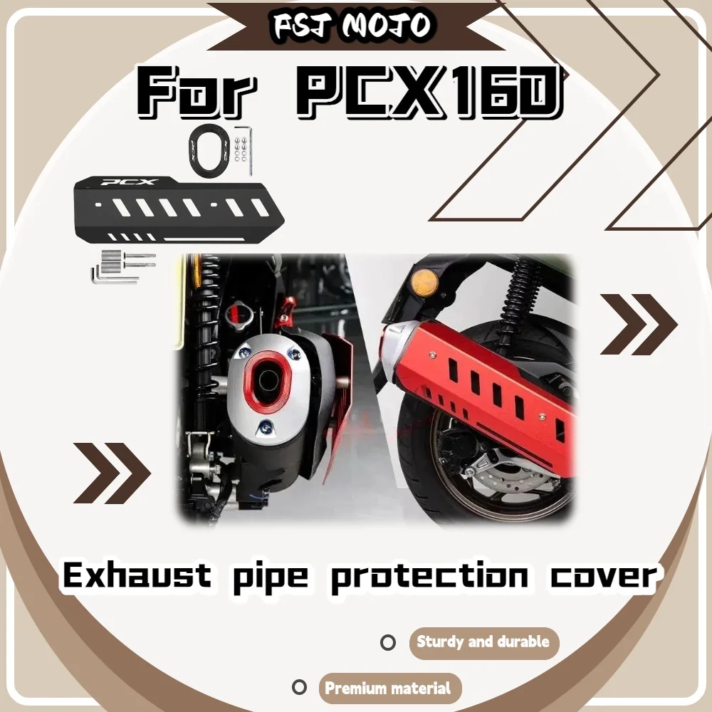 For PCX160 Hollow Exhaust Protective Cover Good Heat Dissipation Avoid High Temperature Burn Risk Daily Commute Mod Parts
