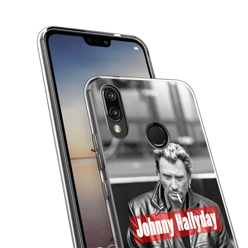 Johnny Hallyday Music Phone Case For Huawei P40 P30 P20 P10 Lite Mate 20 10 Pro P Smart Z Y5 Y6 Y7 Y9 Personalized Print Cover