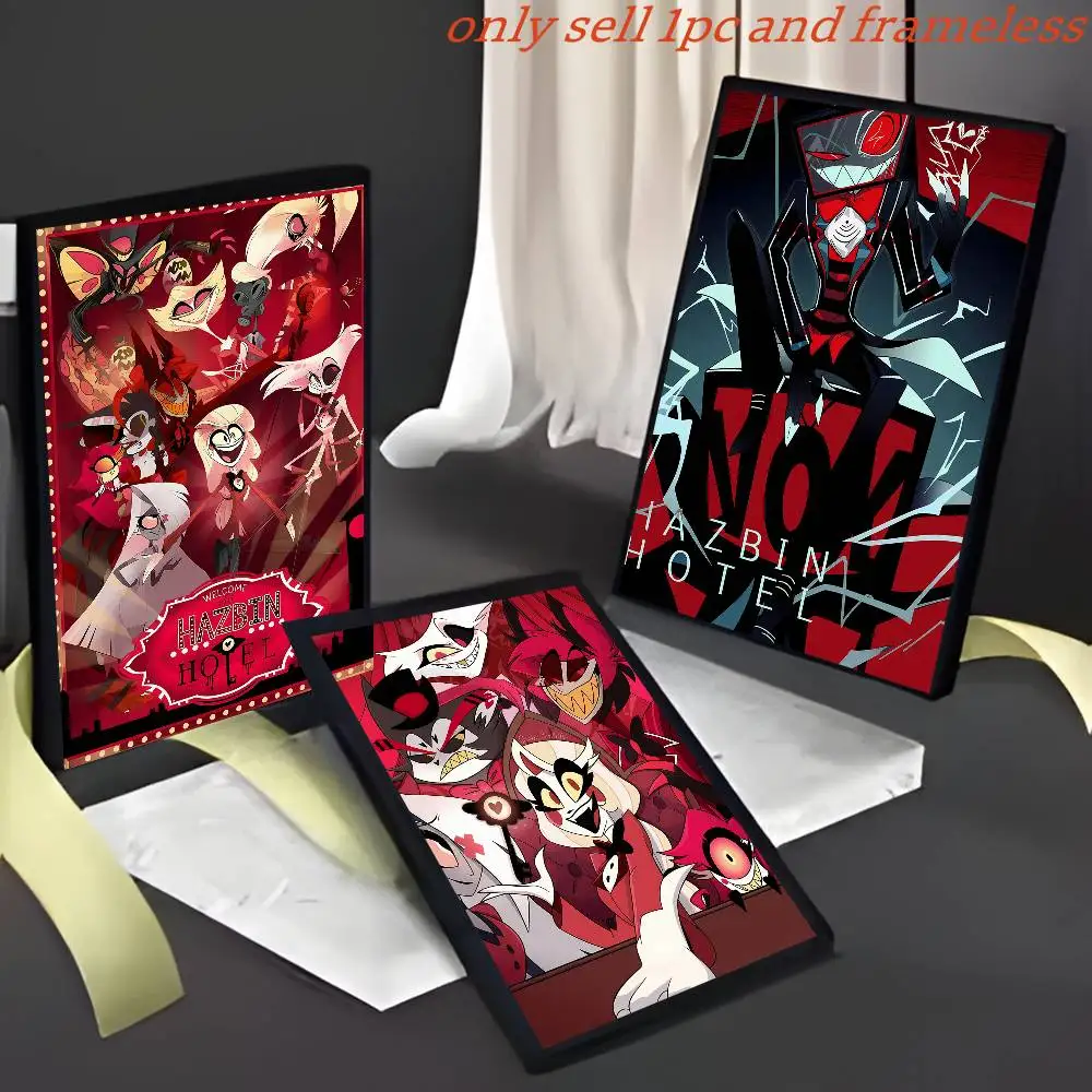 Hazbin Hotel HD Anime Poster – Waterproof, Self-Adhesive Posters; Versatile Decor for Homes, Bars, Hotels, and More.