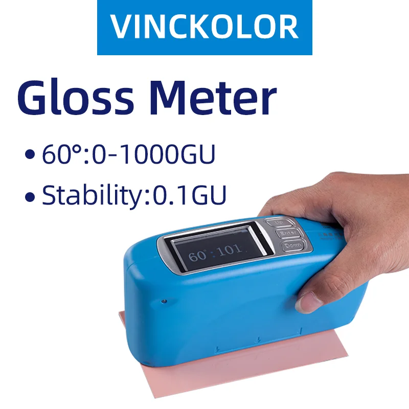 

Single Angle Gloss Meter CS-300,High-Precision Surface Glossmeter Tester,0-1000GU,For Paint,Leather,Plastic,Metals,Ceramics,Tile