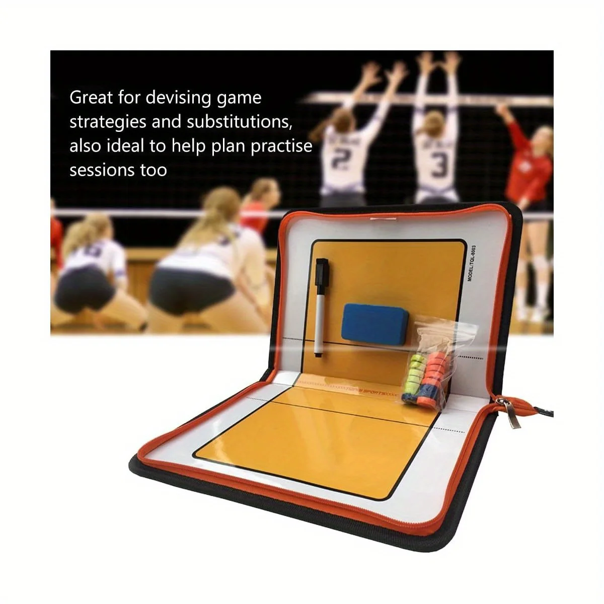 حافظة تدريب استراتيجية تكتيكات الكرة الطائرة المغناطيسية، لوحة توجيه المنافسة المهنية للتدريب الرياضي في الهواء الطلق #4