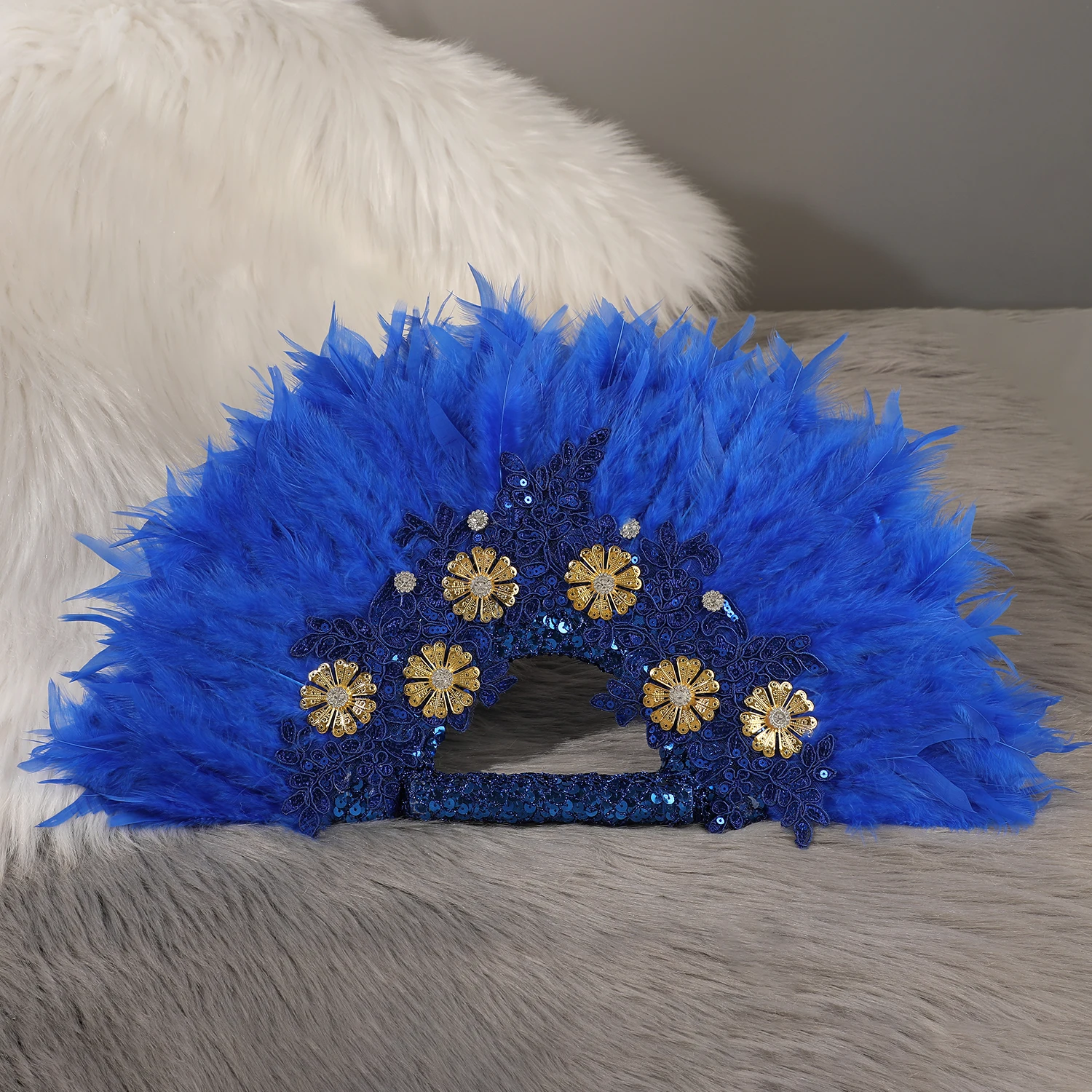 Elegante abanico de plumas, para la novia y las damas de honor para agregar un toque de estilo romántico, así que todos los momentos se convierten en mí eterna.