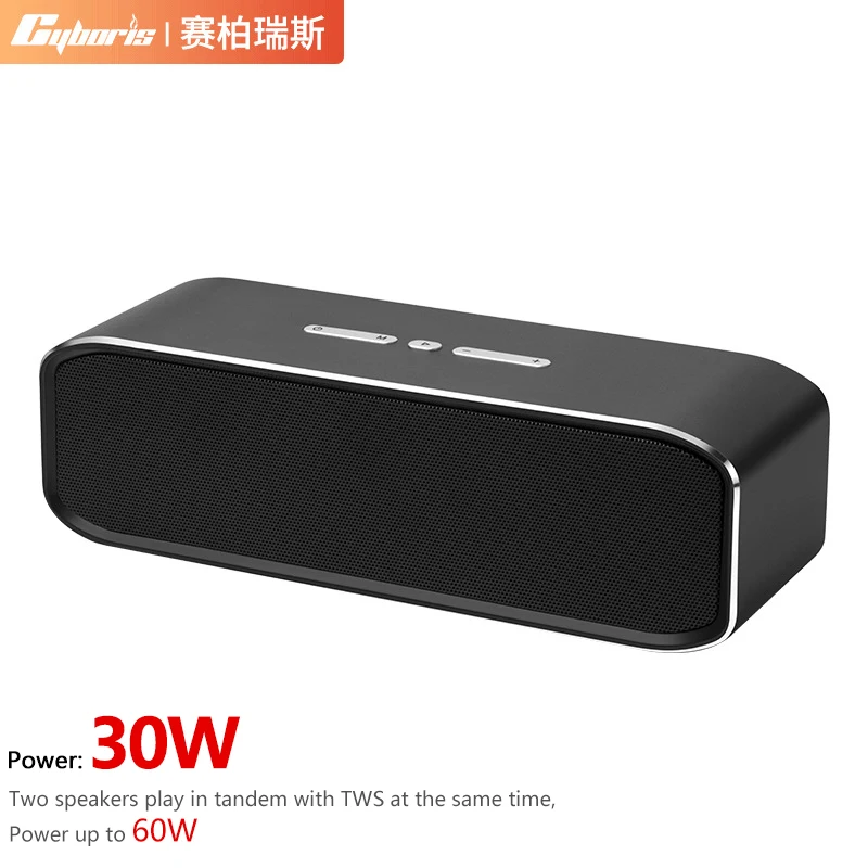 

Cyboris Wireless Bluetooth Speaker Portable Column V5.0 TWS Type-C Loud Stereo Super Bass IPX6 Waterproof 30W Subwoofer Audio