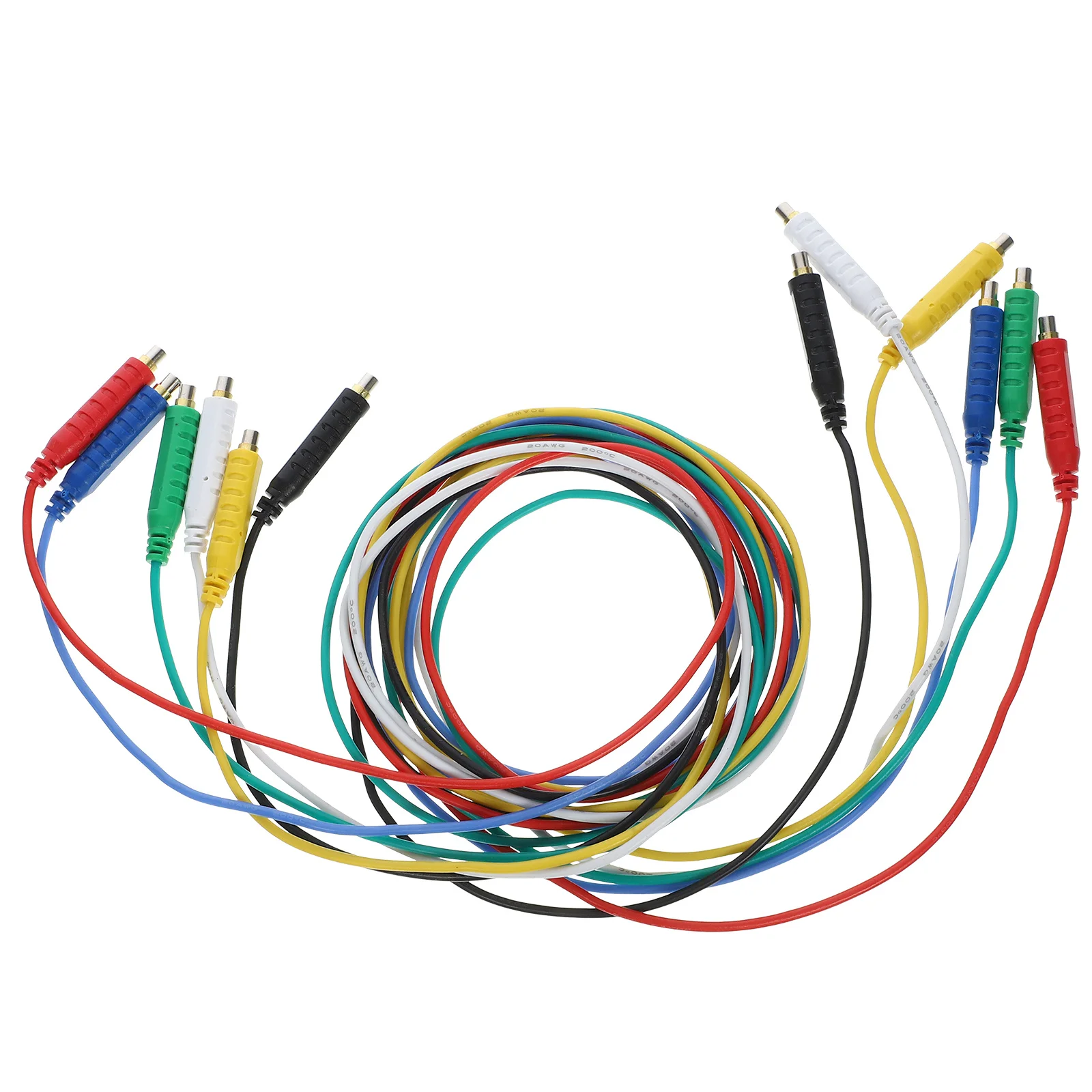 

1 set Magnetic Test Leads 20Awg Silicone Flexible Jumper Wires For Hvac Sensors Switches Electrical Testing Multimeter Voltage