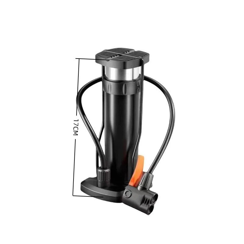 

[M]Folding Foot Pedal Multifunctional Inflation Pump Easy Carry Foot Stomp Portable Aluminum Alloy Motorcycle Inflator Pump