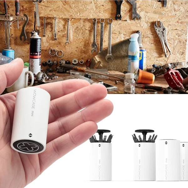 Wowstick กล่องเก็บหัวไขควงขนาดเล็กแบบพกพา, กล่องฐานรองถาดสำหรับ Xiaomi wowstick 1S 1F 1P ไฟฟ้า