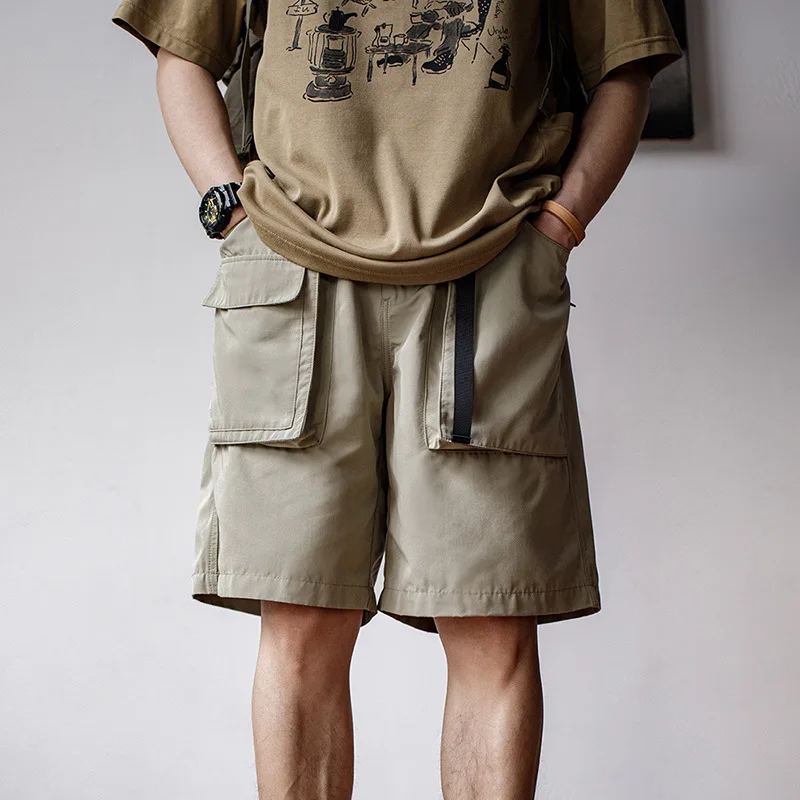 

Maden Outdoor Men's Casual orts Summer Loose Fit Qui Release Straight Leg Qui Dry Multi-ket Workwear Youth Energy Sle