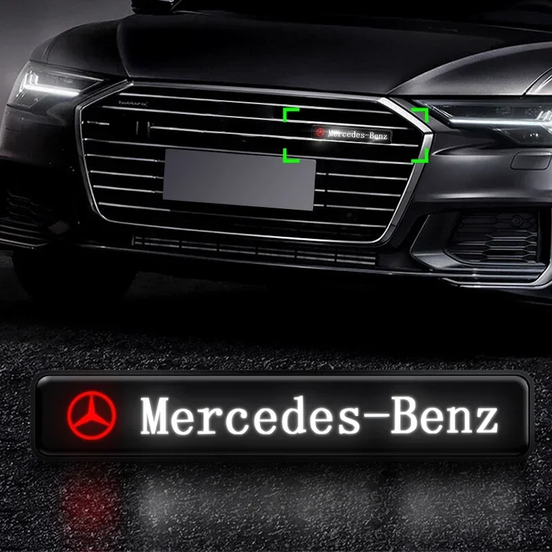

Car Front Cover Grille Lamp Emblem Decor Lightings LED Lights For Mercedes Benz AMG A B C E S CLA GLA GLB GLC GLS GLK CLS Class