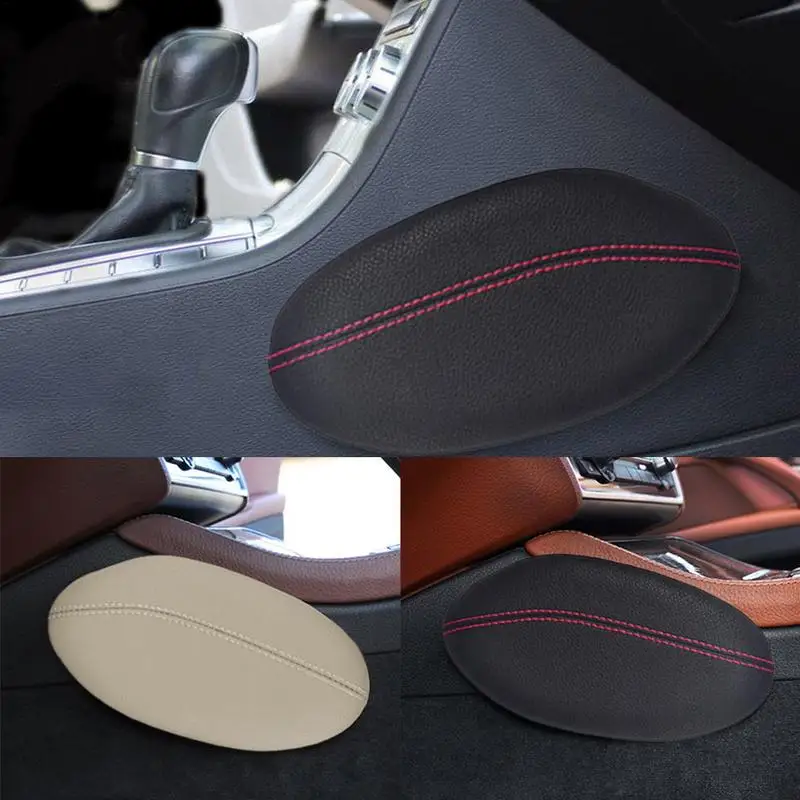 2021 Universal Car Seat Cushion Foot Support Pillow Leather Leg Cushion Knee Pad Thigh Support Pillow Interior Car Accessories