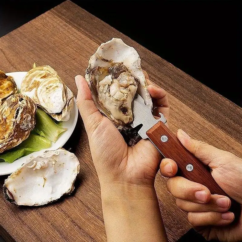 1/2pcs Oyster Knife Sharp-edged Shucker Shell Seafood Opener Tool