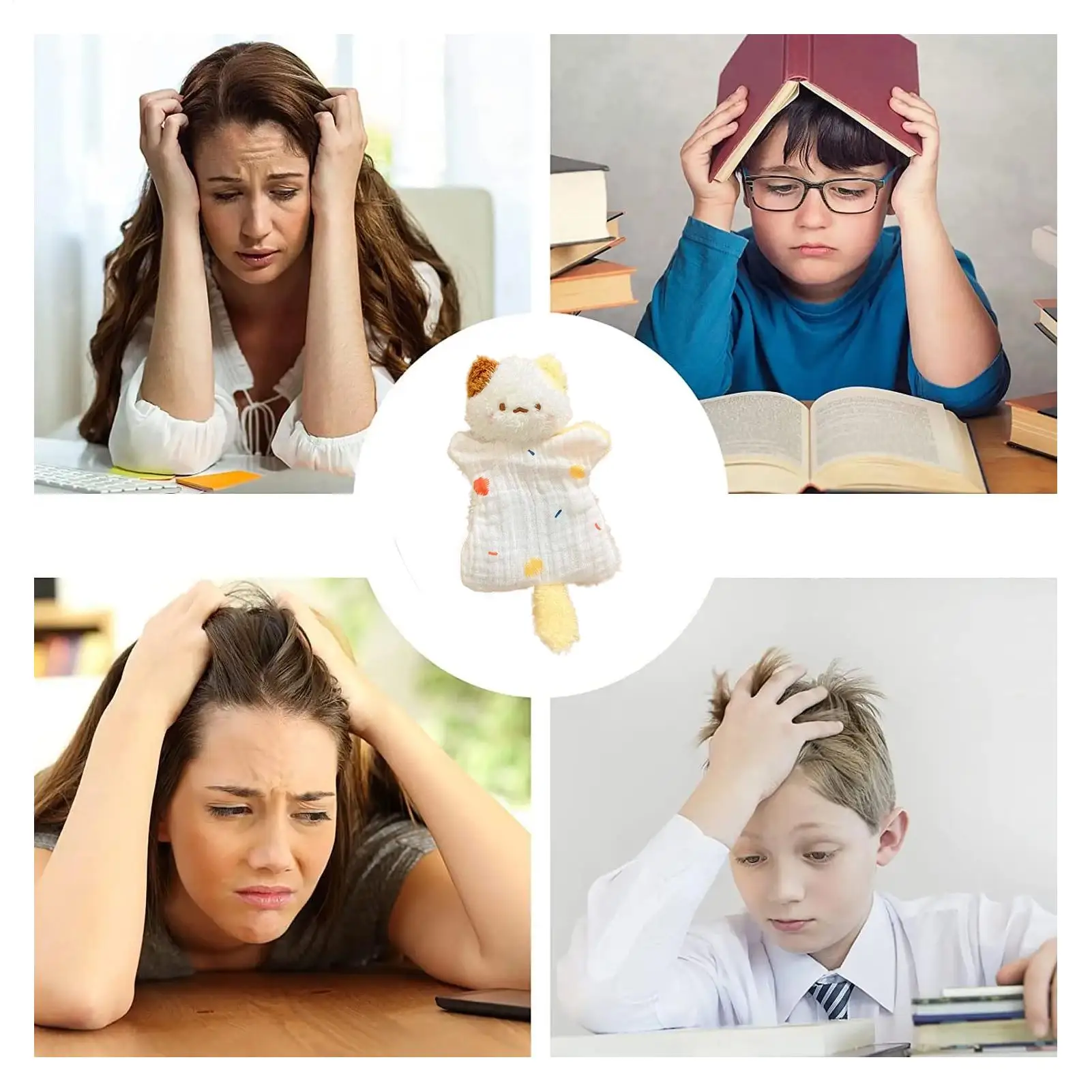 Tier-Sitzsack-Plüschtier, weich, emotional, beruhigend, niedlich, Heimdekoration, Tier-Plüschpuppen für Freundin, Männer, Frauen, Kinder, Jungen, Mädchen