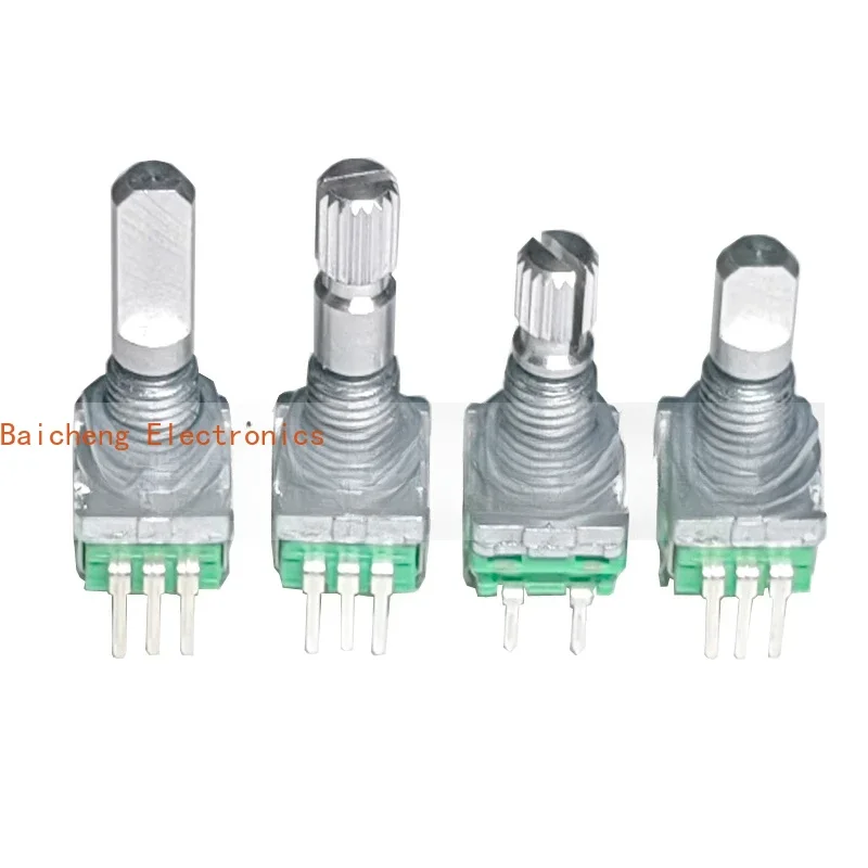 10PCS F11E encoder with push switch 20 pulse potentiometer 15/20 half shaft flower stem