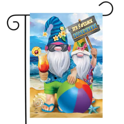 Briarwood Lane Summer Gnomes Humor Garden Flag 840011625911