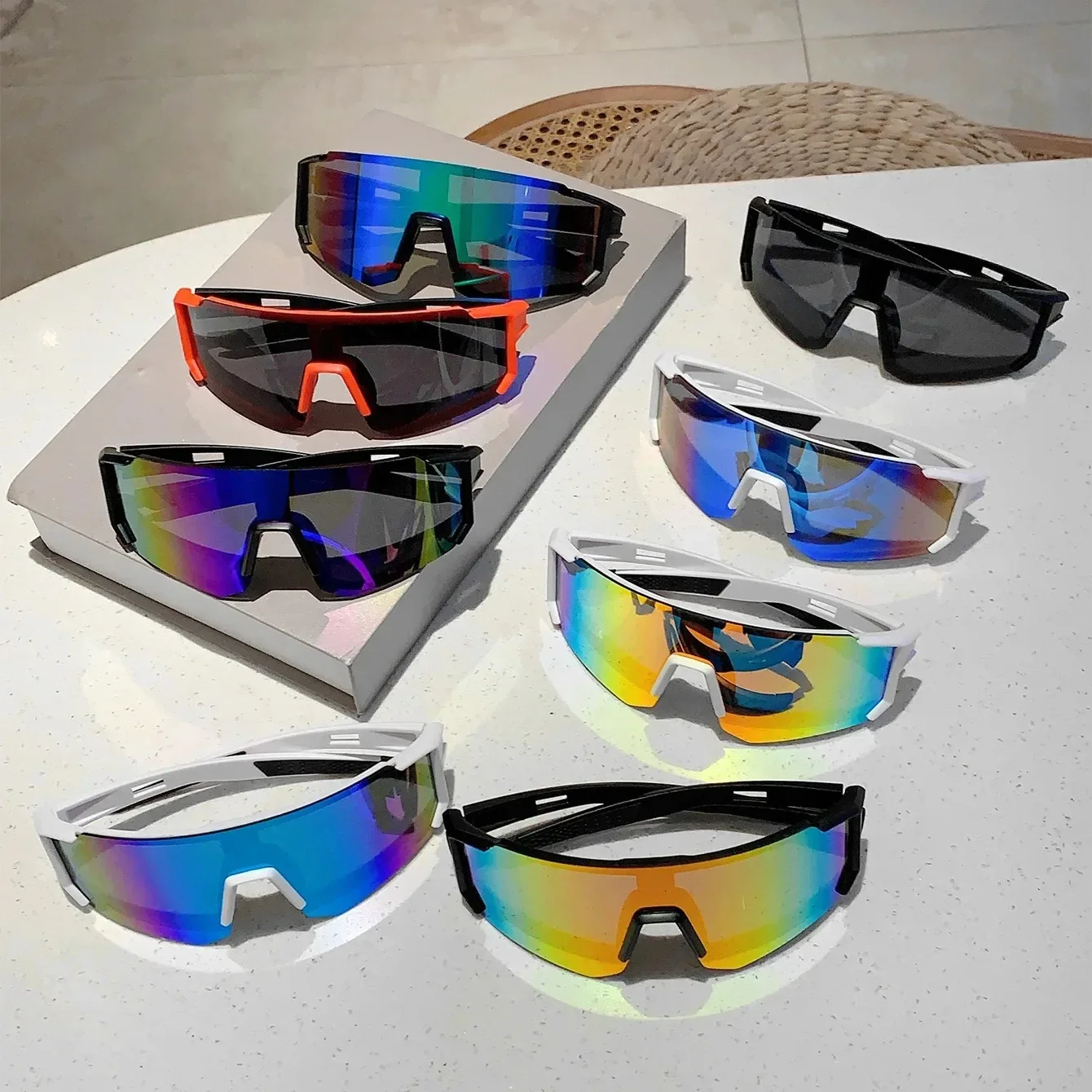 Outdoor Sports Sunglasses for Men Lightweight Oversized Male Shades Cycling Driving Fishing Fashion Mirror Sun Glasses Women - view 6