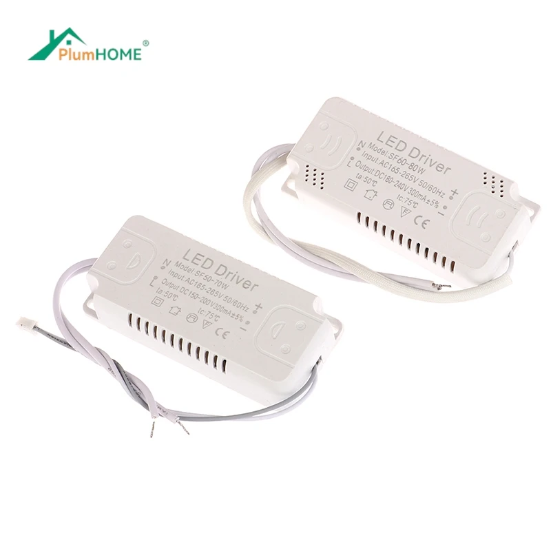 Controlador LED de corriente constante, fuente de alimentación, transformador LED, 300MA, 8-24W, 20-36W, 30-50W, 36-60W, 50-70W, 60-80W