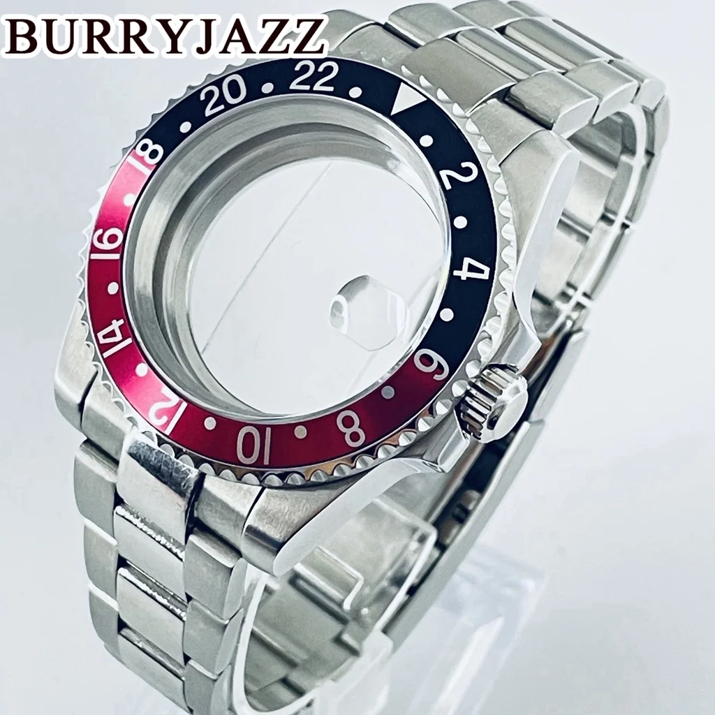 

Корпус BURRYJAZZ 40 мм SUB GMT NH35 NH36 NH34 NH38 NH70 NH72 ETA2824 PT5000 Корпус часов Сапфировое стекло Алюминиевый безель